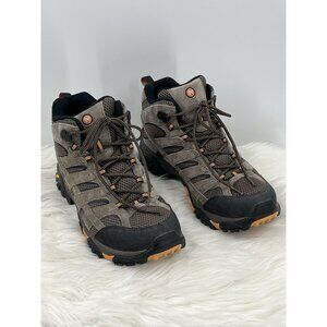 Men’s Merrell Mid-Hiking Boots Size 11.5 Wide Vibram Sole J06045W Outdoor